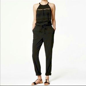 Black halter jumpsuit